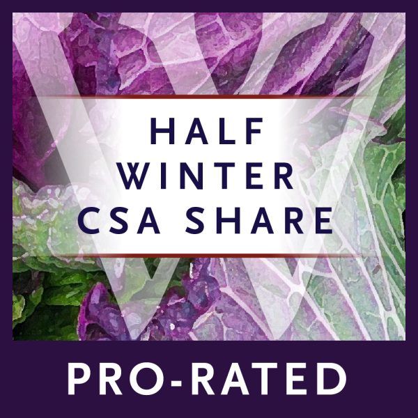 47th Avenue Farm's Pro-rated Half Winter/Spring CSA Share – great for two people